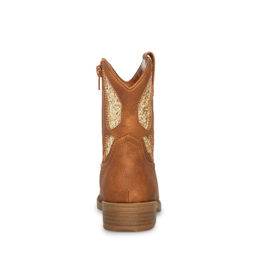 Brown Steve Madden Jhayward Kids' Ankle Boots | TWNIH5947