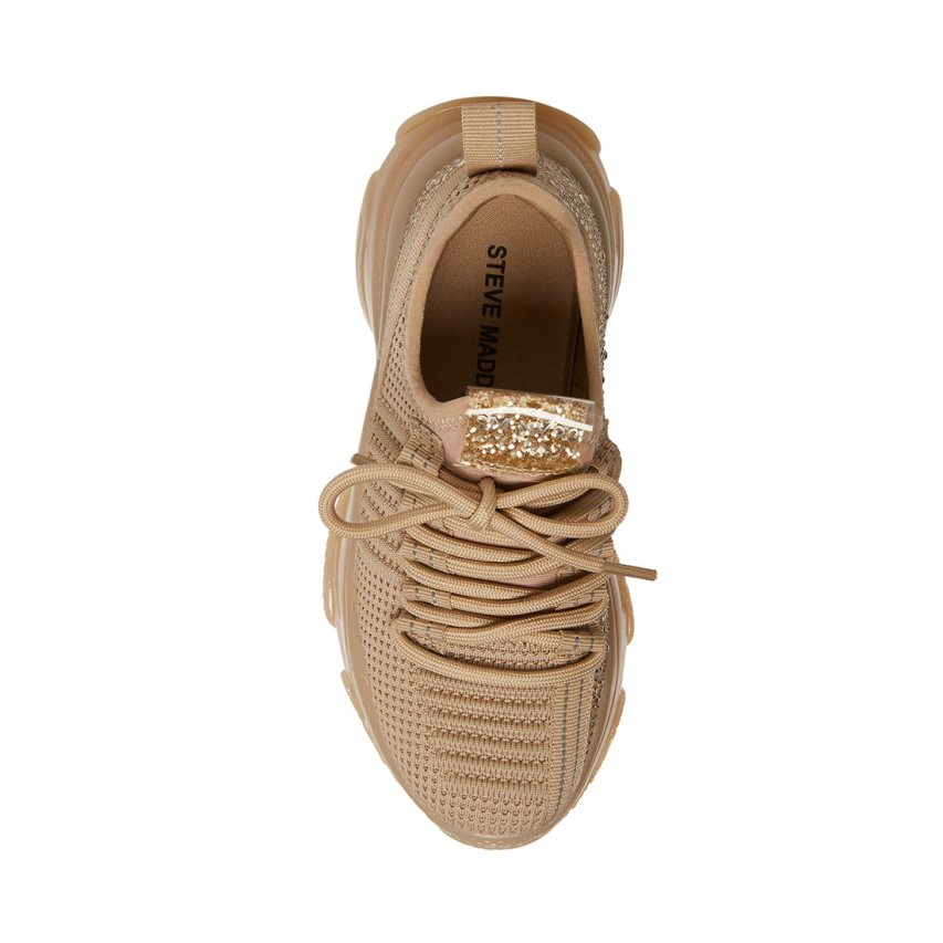 Brown Steve Madden Jmaxima Kids' Sneakers | VZ12KM7209