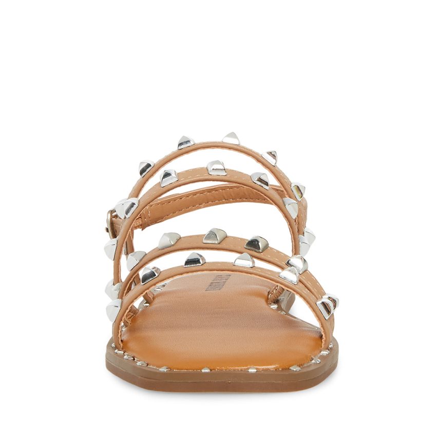 Brown Steve Madden Jtrick Kids' Flat Sandals | PWCJ129312