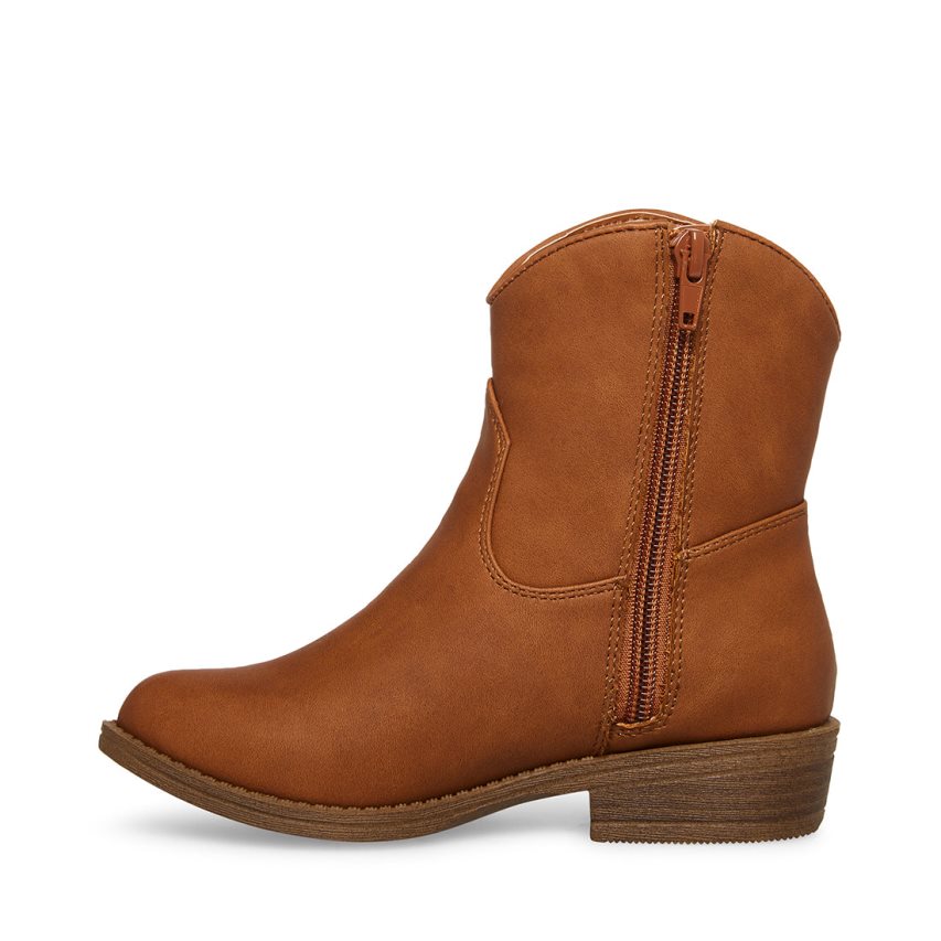 Brown Steve Madden Jwillaa Kids' Ankle Boots | OT12FA4189