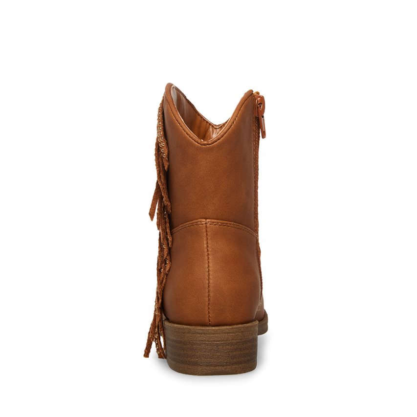 Brown Steve Madden Jwillaa Kids' Ankle Boots | OT12FA4189