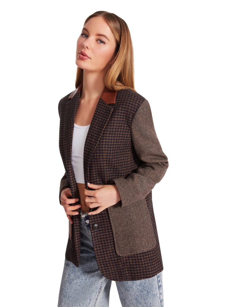 Brown Steve Madden Kelly Women's Blazers | 12LHIX5487