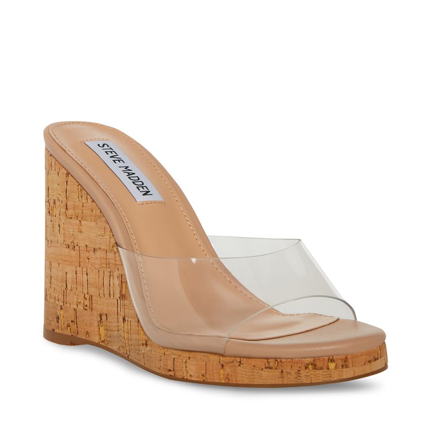 Brown Steve Madden Marvelous Women's Wedges | FYBJZ6178