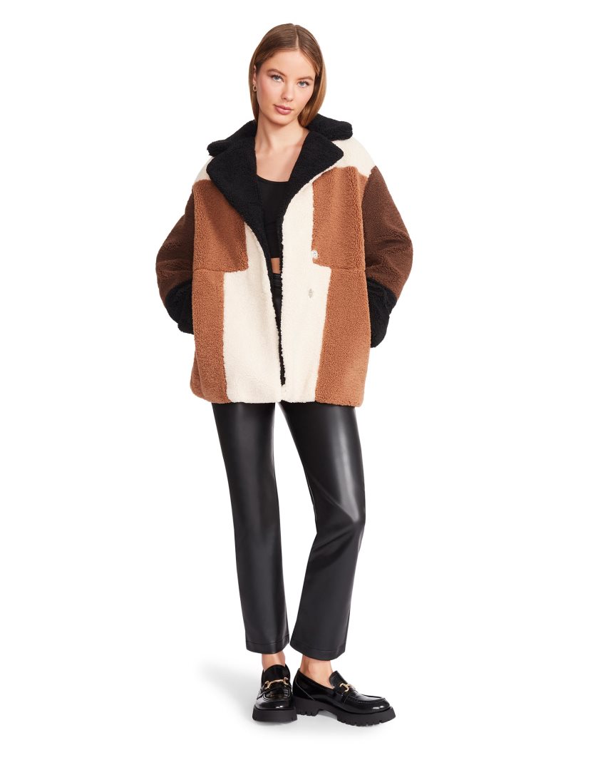 Brown Steve Madden Willow Women's Jackets | YHEWK8164