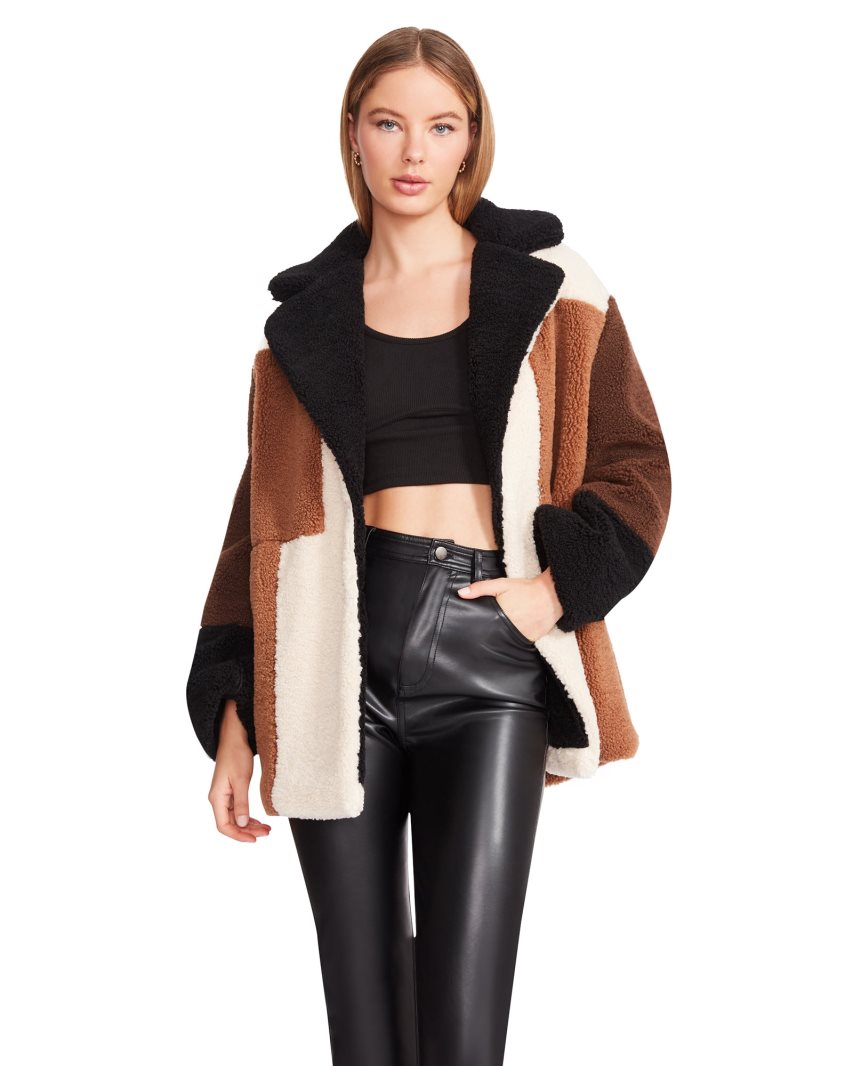 Brown Steve Madden Willow Women's Jackets | YHEWK8164