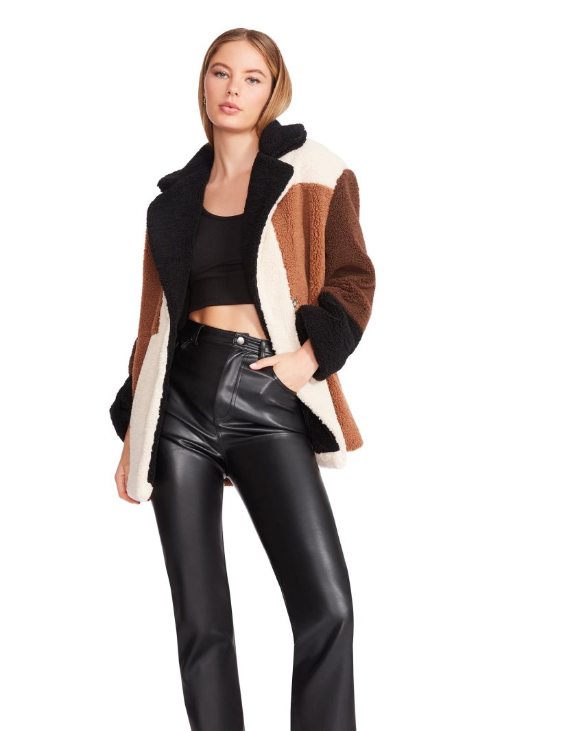 Brown Steve Madden Willow Women's Jackets | YHEWK8164