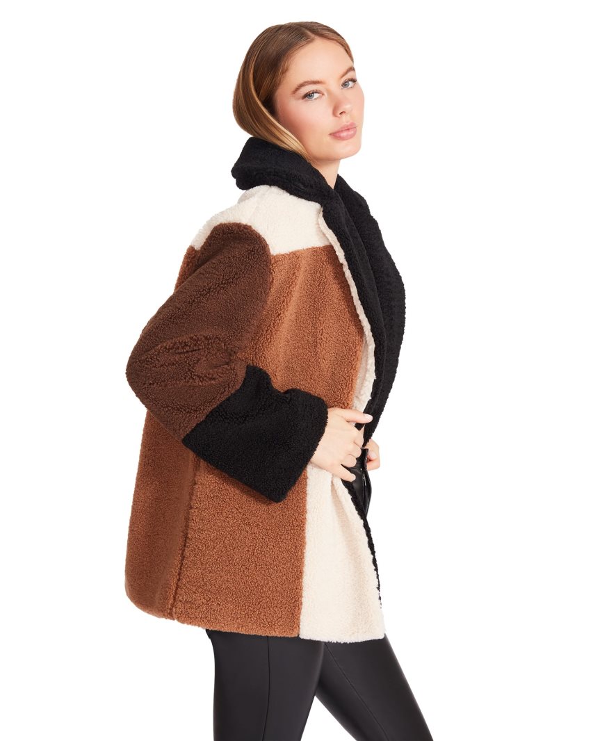 Brown Steve Madden Willow Women's Jackets | YHEWK8164