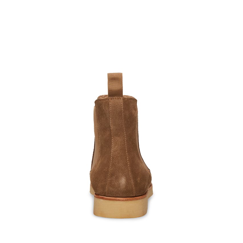 Brown Steve Madden Wilshire-s Suede Men's Chelsea Boots | EKZPY1327