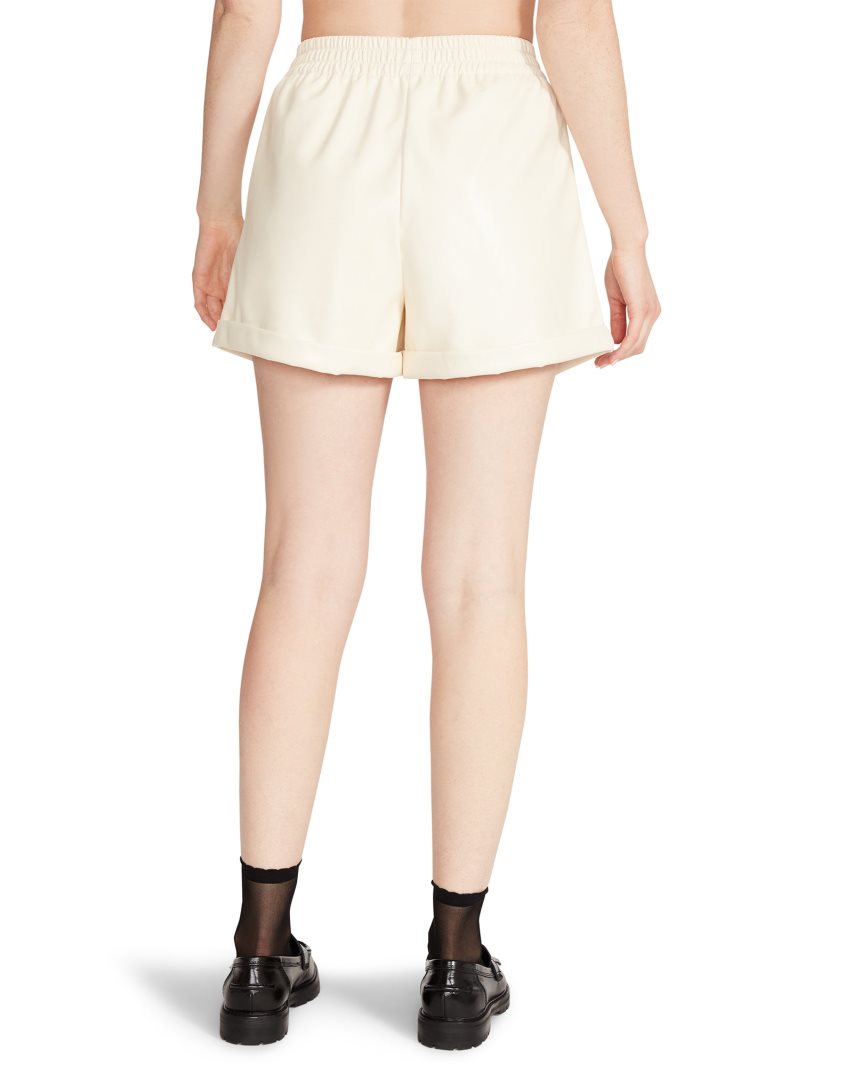 Cream Steve Madden Fonda Vanilla Women's Shorts | PDKZI3168