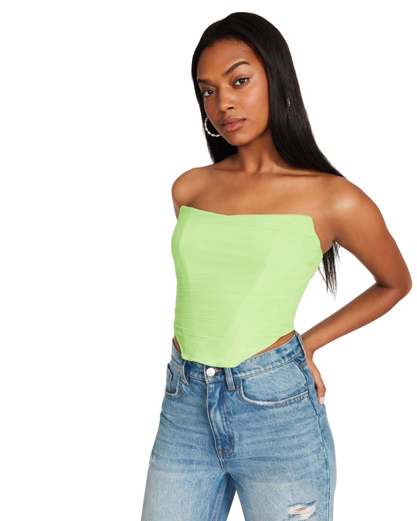 Green Steve Madden Dahlia Neon Women's Bras | OHJFW7124