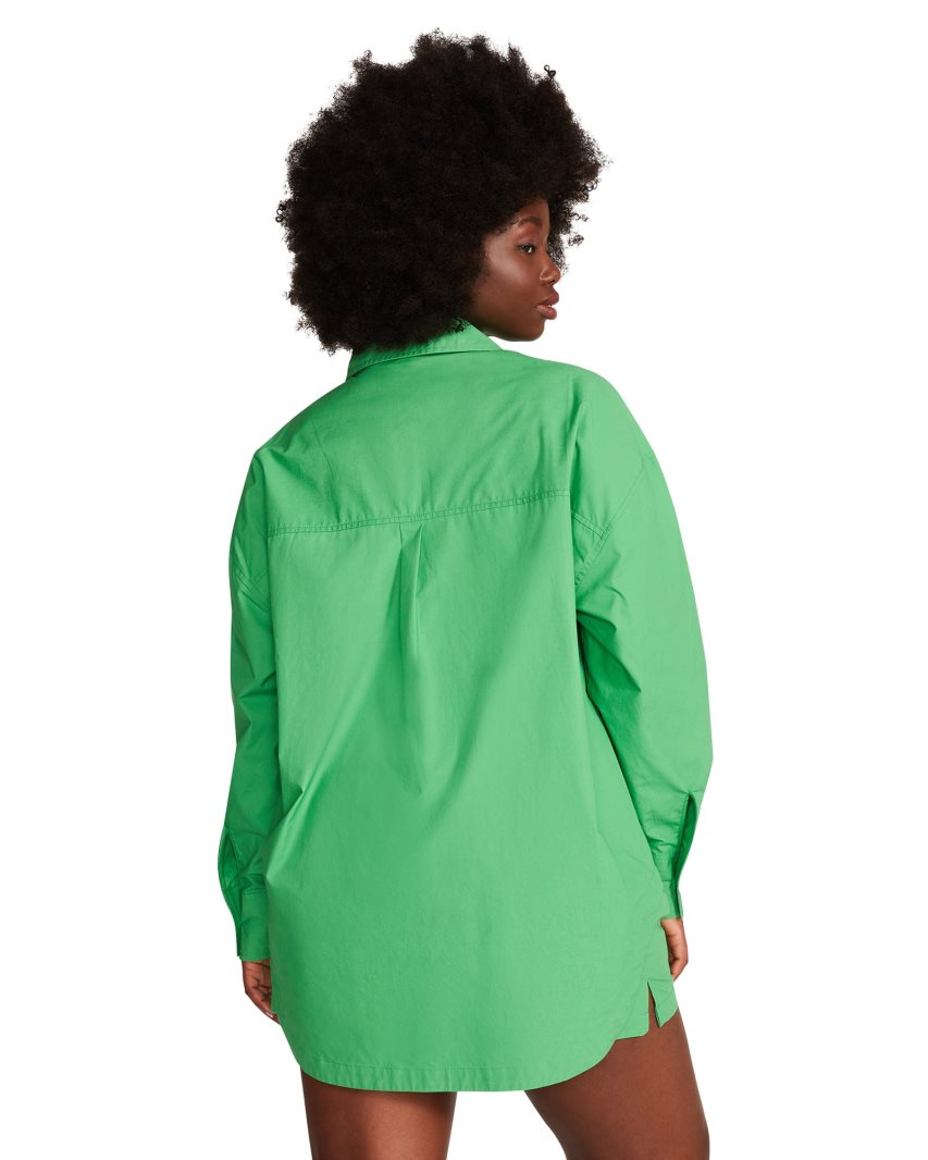 Green Steve Madden Poppy Top Women's Shirts | WMPYZ6035