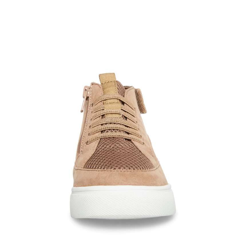 Khaki Steve Madden Achangee Kids' Sneakers | NMVEH5412