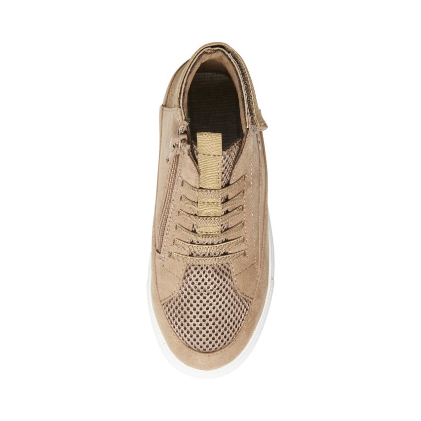 Khaki Steve Madden Achangee Kids' Sneakers | NMVEH5412