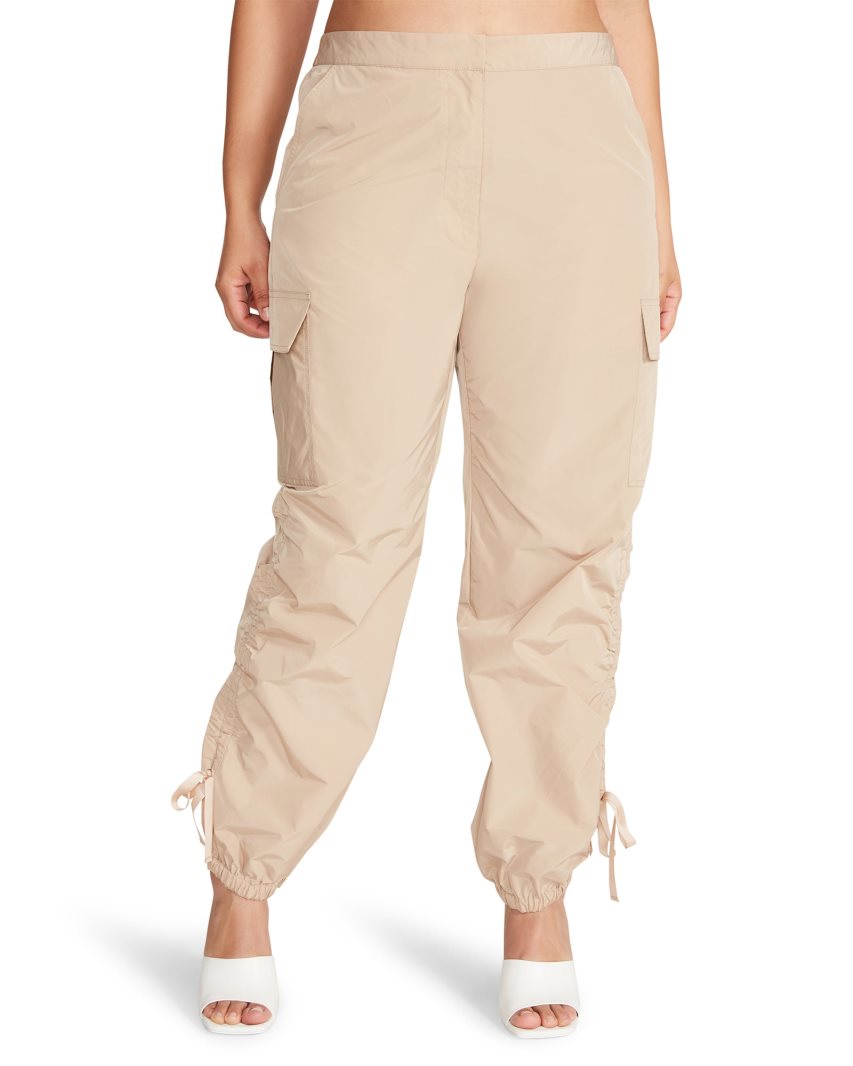 Khaki Steve Madden Hally Women's Pants | ZRBMT5896