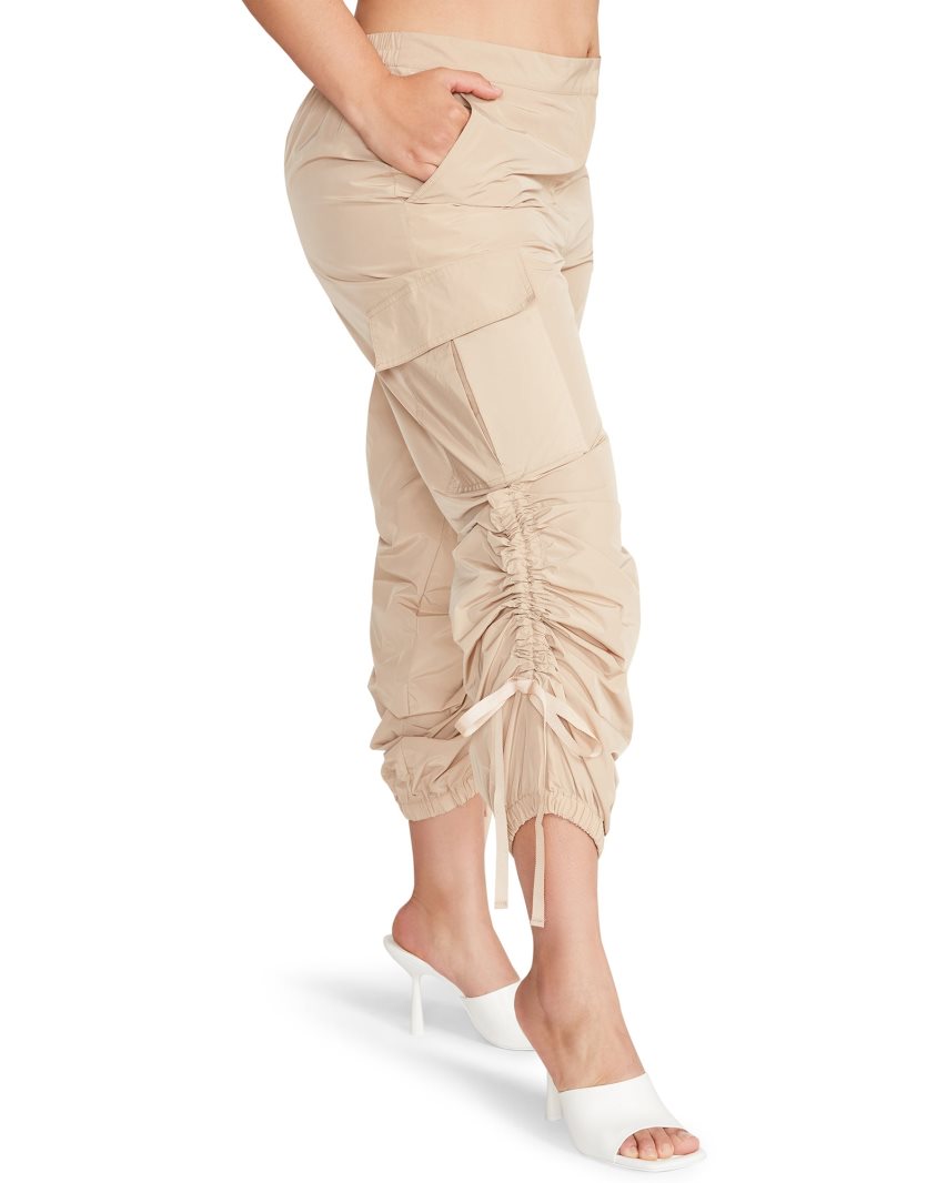 Khaki Steve Madden Hally Women's Pants | ZRBMT5896