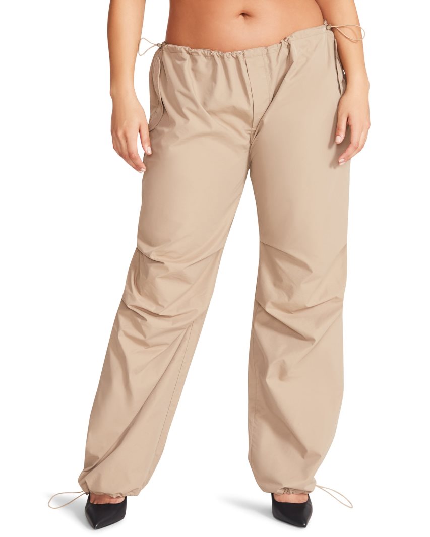 Khaki Steve Madden Pia Parachute Women's Pants | EOF12T9108