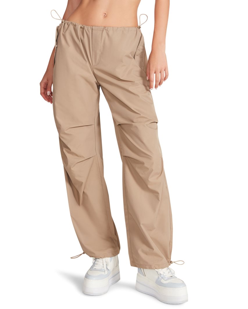 Khaki Steve Madden Pia Parachute Women's Pants | EOF12T9108