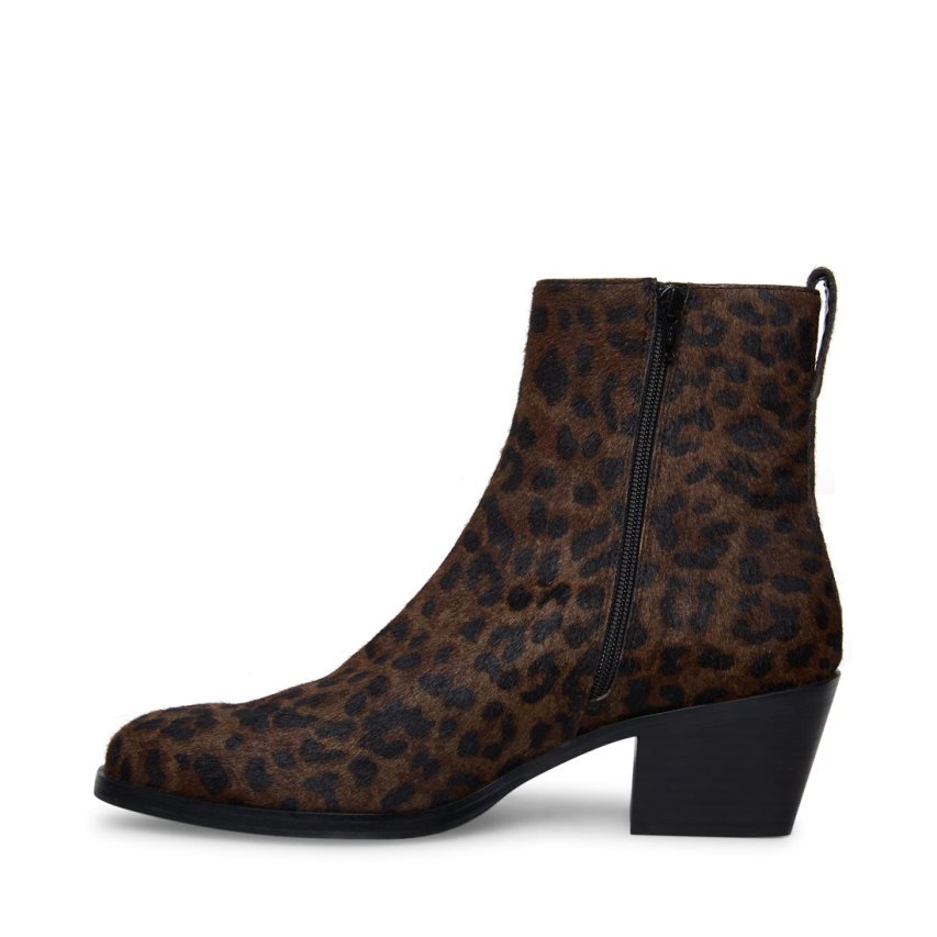 Leopard Steve Madden Richie Men's Ankle Boots | ZSBYF9610