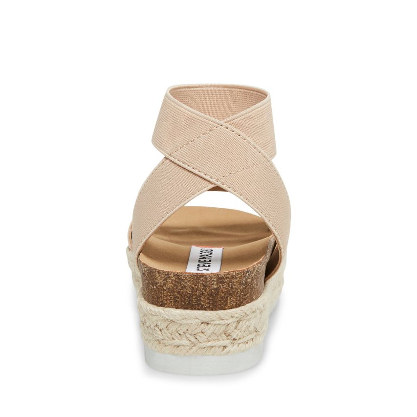 Light Brown Steve Madden Jkimmie Kids' Platform Sandals | IXLVA2478