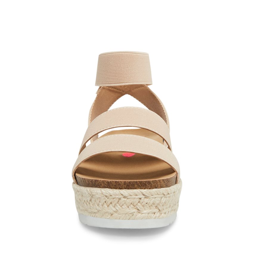 Light Brown Steve Madden Jkimmie Kids' Platform Sandals | IXLVA2478