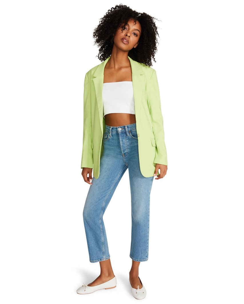 Light Green Steve Madden Kaira Women's Blazers | ZGJ12N5298