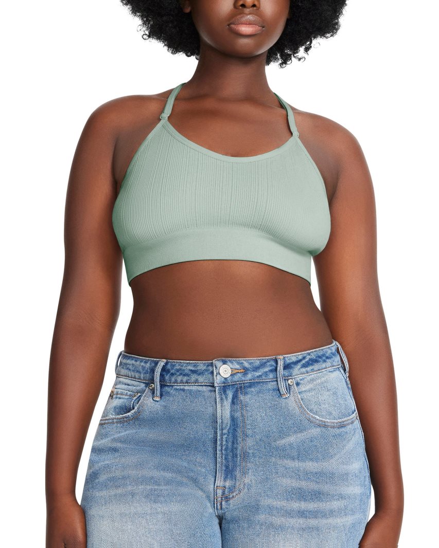 Mint Steve Madden The Ella Mesh + Women's Bras | WHTFI1420