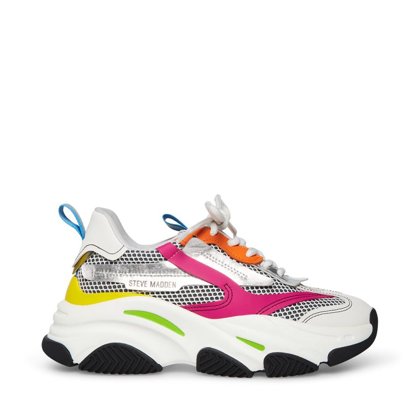 Multicolor Steve Madden Possession Women\'s Sneakers | YAUSN3029