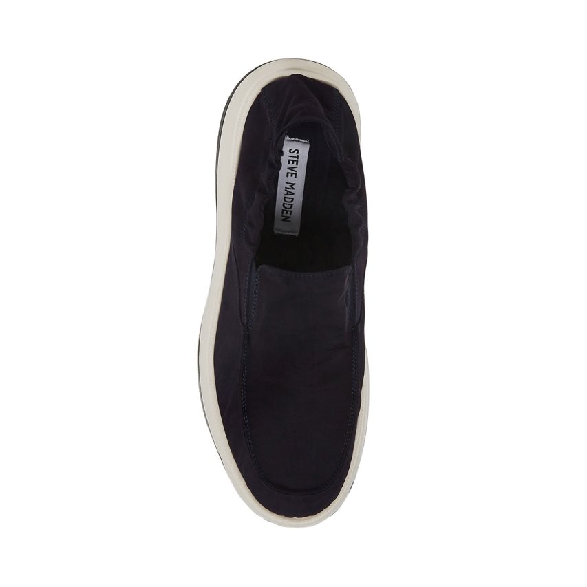 Navy Steve Madden Sonny Men's Loafers | TMJVZ5926