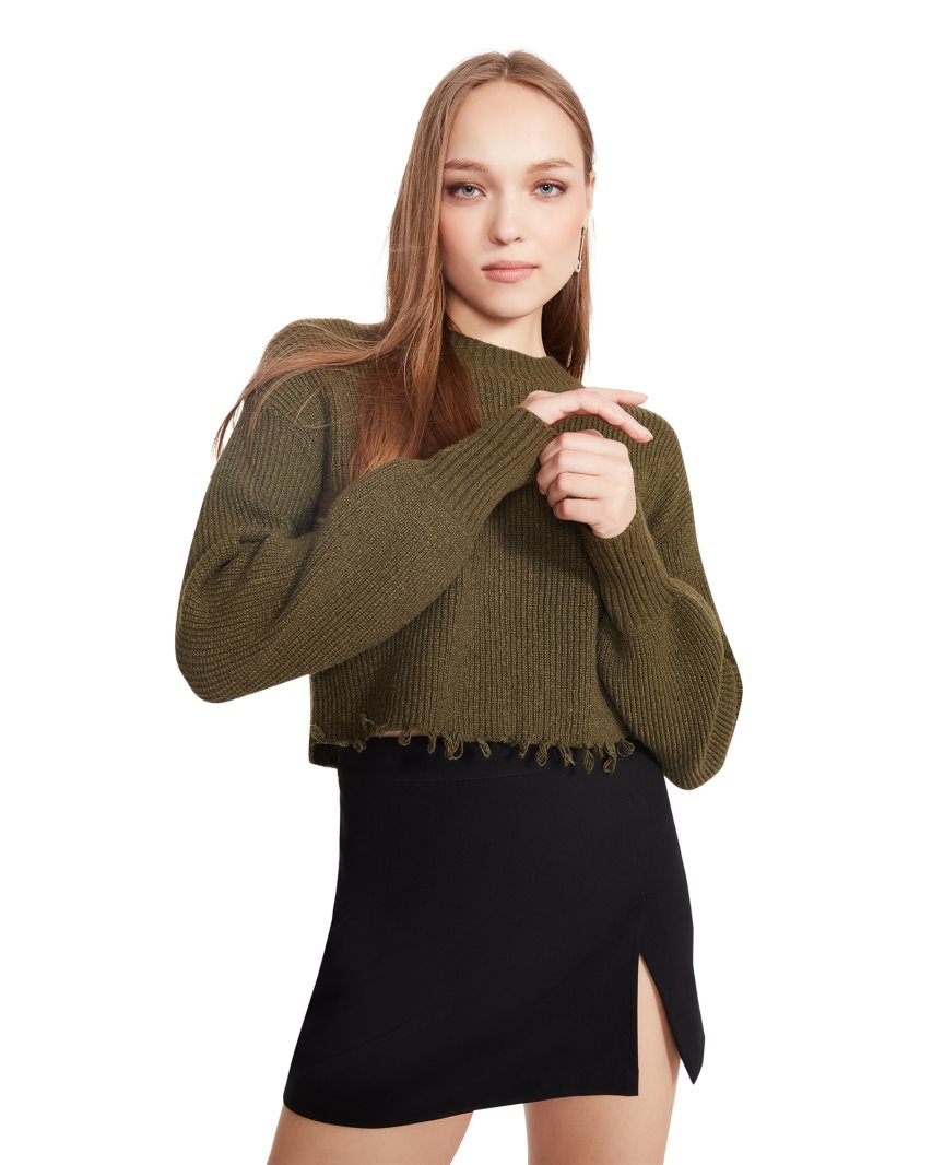 Olive Steve Madden Camille Women's Sweaters | WXRCD1523