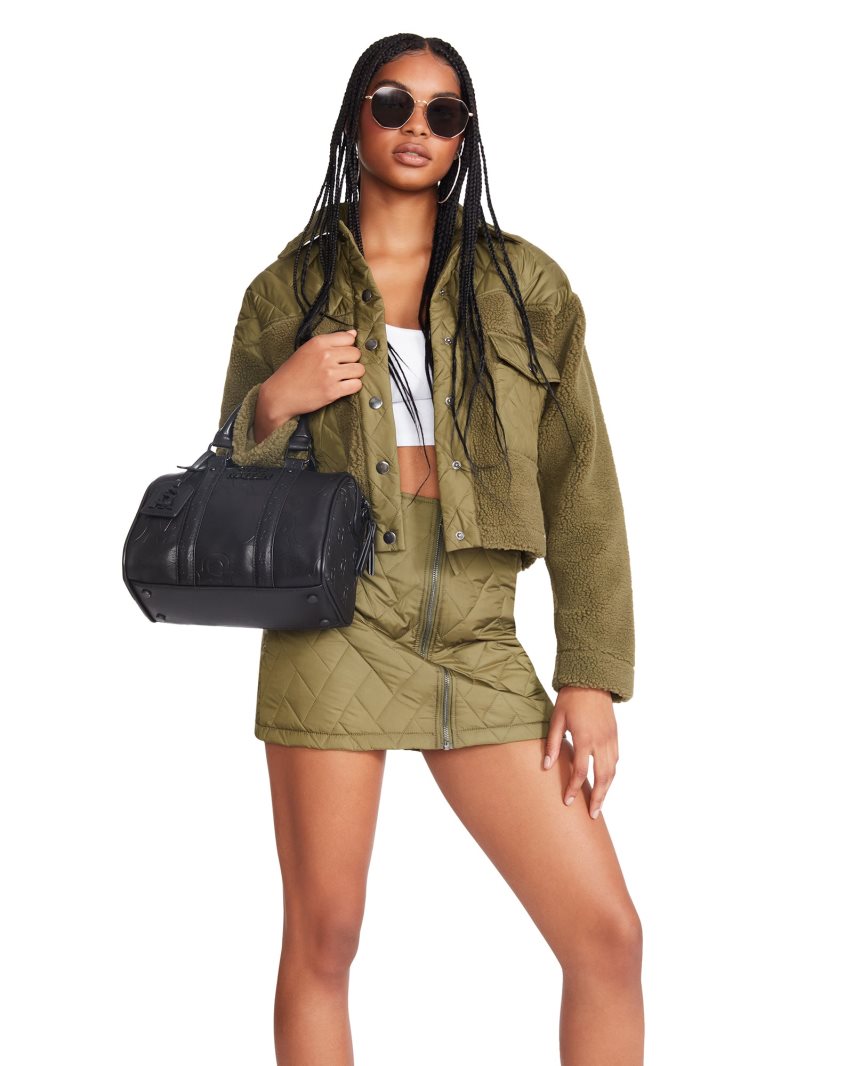 Olive Steve Madden Iris Women's Jackets | NAEGB2687