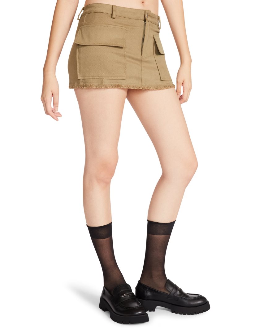 Olive Steve Madden Jordan Women's Skirts | SPAHB2085