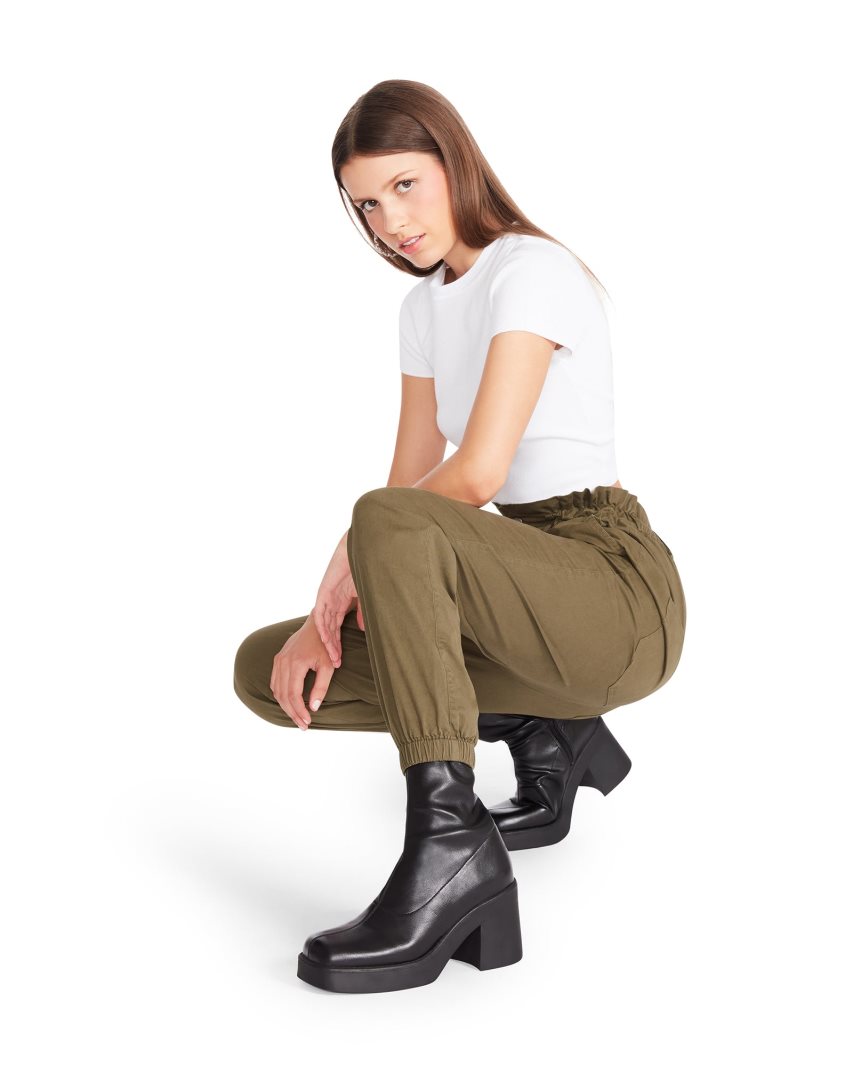 Olive Steve Madden Melanie Women's Pants | Y12IUD1950