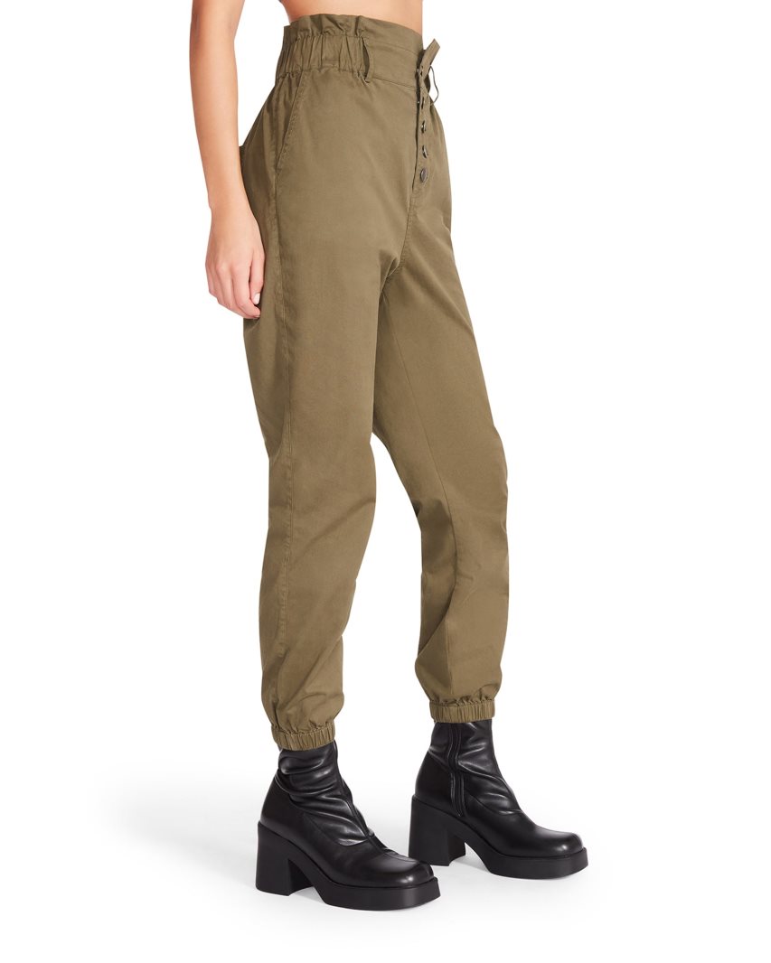 Olive Steve Madden Melanie Women's Pants | Y12IUD1950