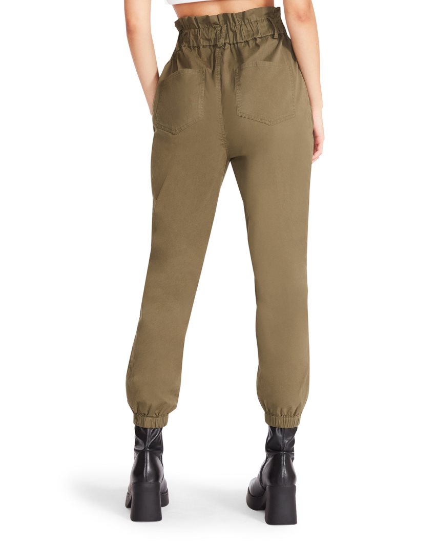 Olive Steve Madden Melanie Women's Pants | Y12IUD1950