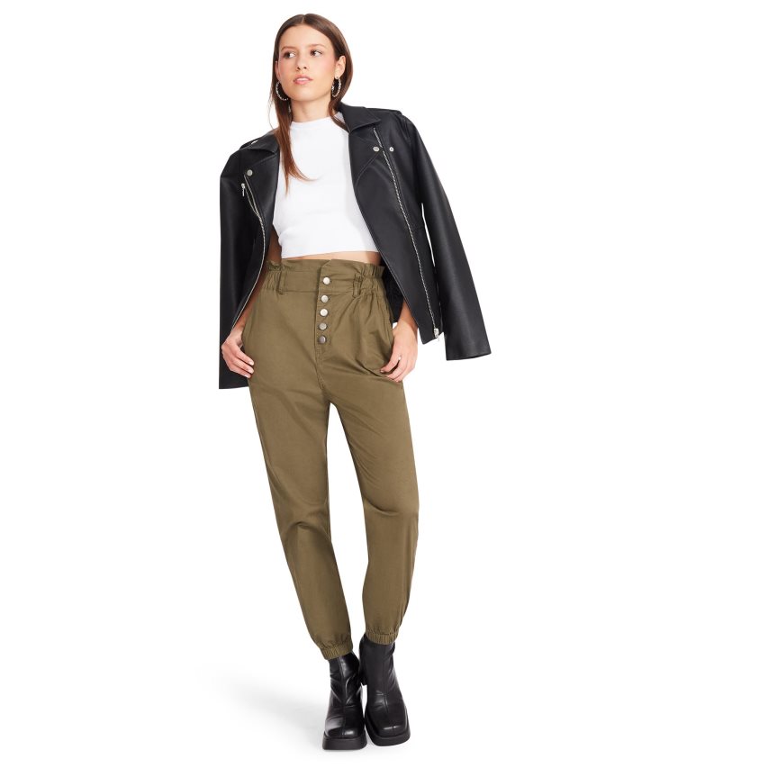 Olive Steve Madden Melanie Women\'s Pants | Y12IUD1950