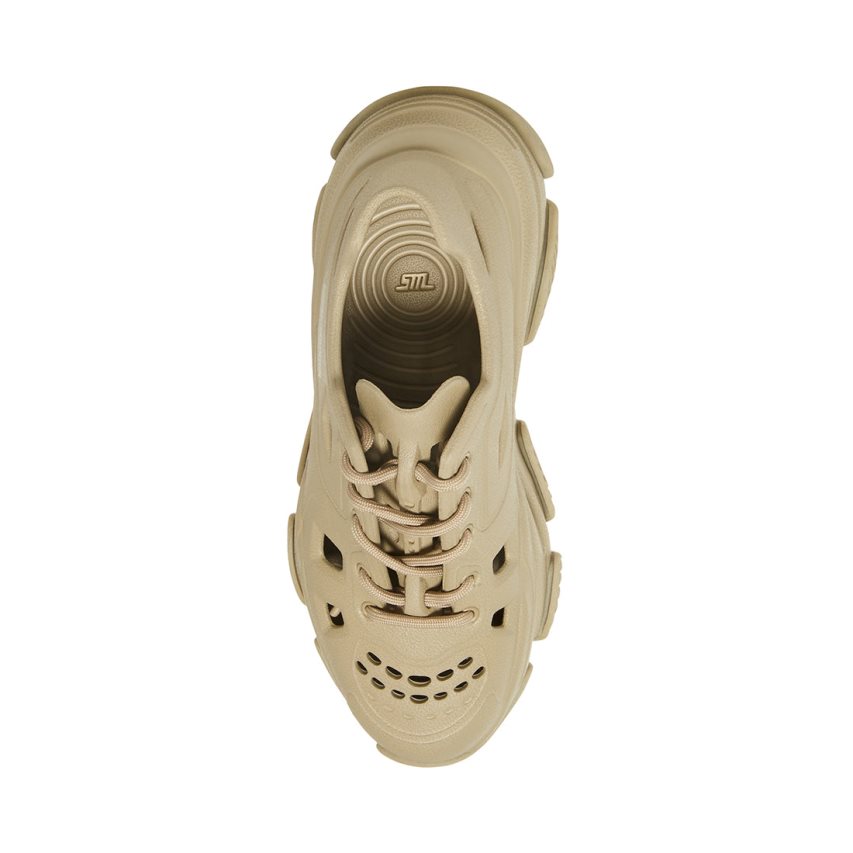 Olive Steve Madden Possessive Women's Sneakers | JBXDN5370