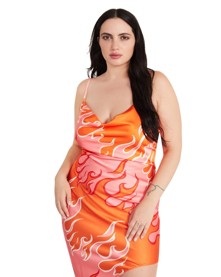 Orange Steve Madden Aulora Women's Dress | OILZN2301