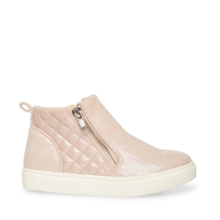 Pink Steve Madden Areggie Kids\' Sneakers | PTNKJ5390