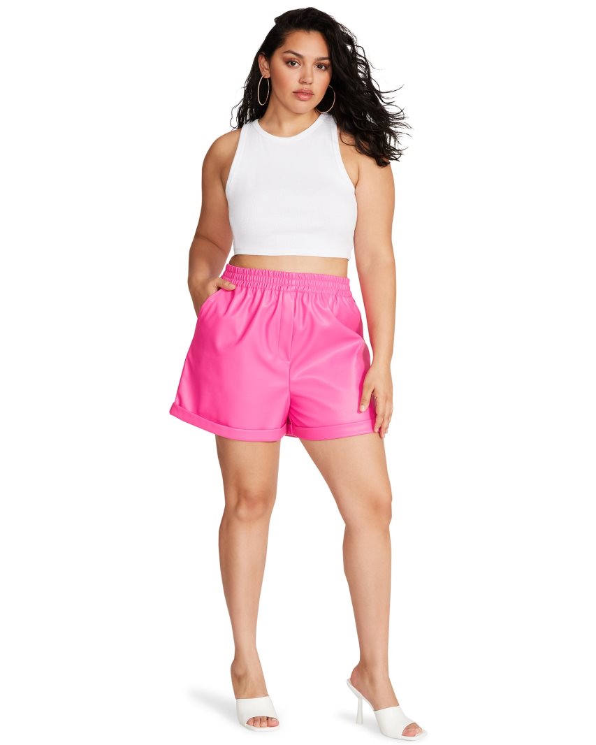 Pink Steve Madden Fonda Women's Shorts | YEWTV4301