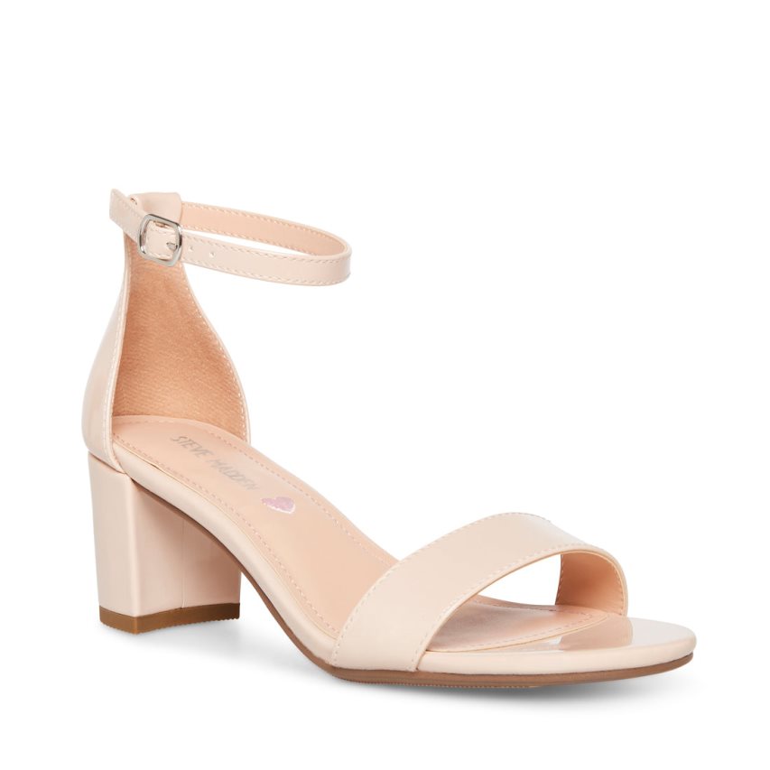 Pink Steve Madden Jcarrson Patent Kids' Heels Sandals | WYERX5976