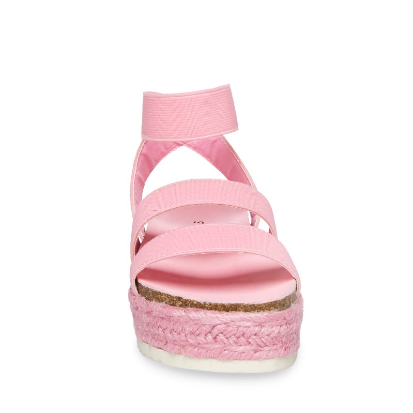 Pink Steve Madden Jkimmie Kids' Platform Sandals | MRXID3167