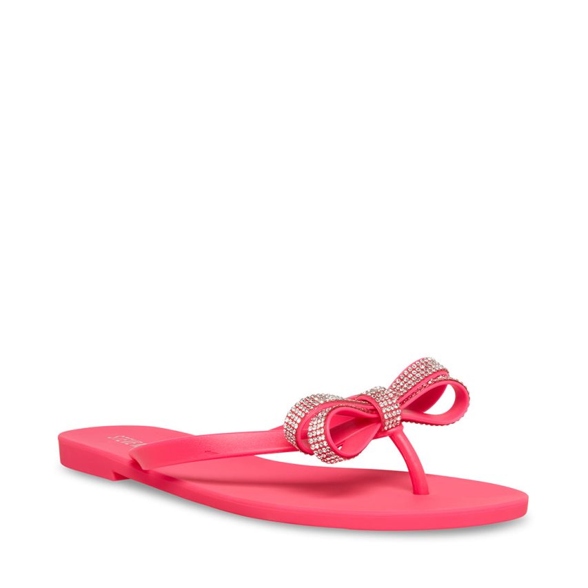 Pink Steve Madden Leanne Women's Flip Flops | FAIWD1754