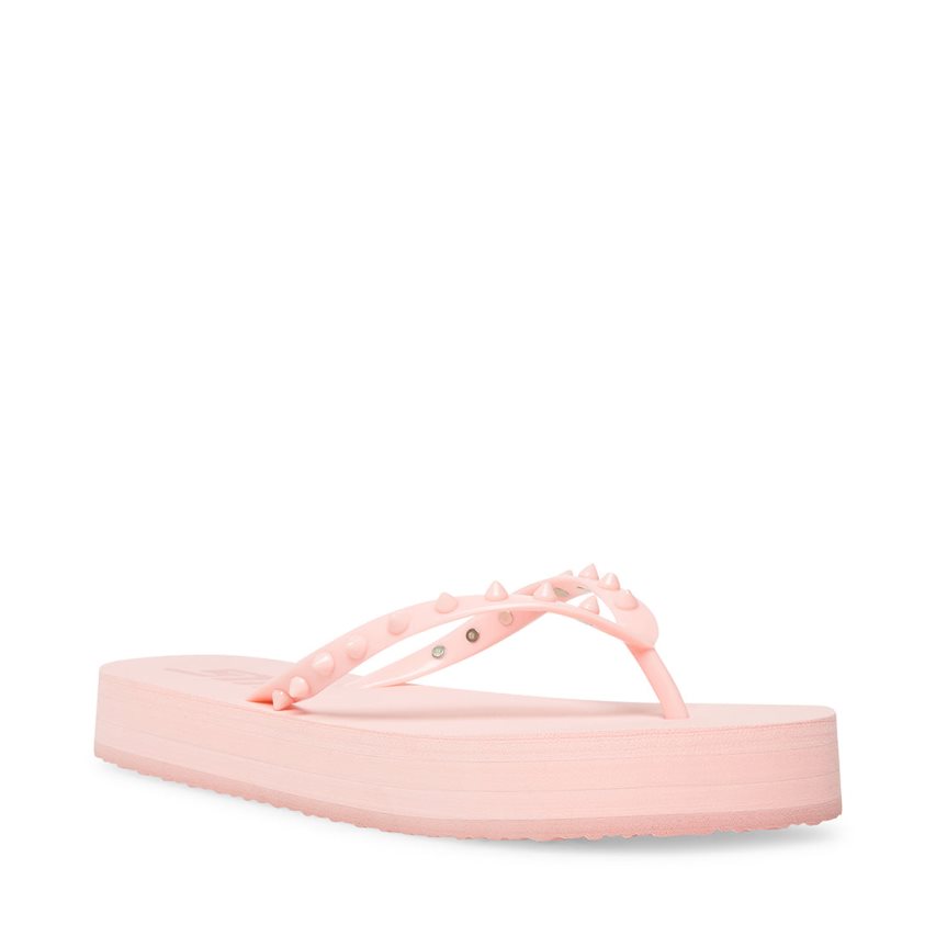 Pink Steve Madden Lumi Women's Flip Flops | GOIHP0437