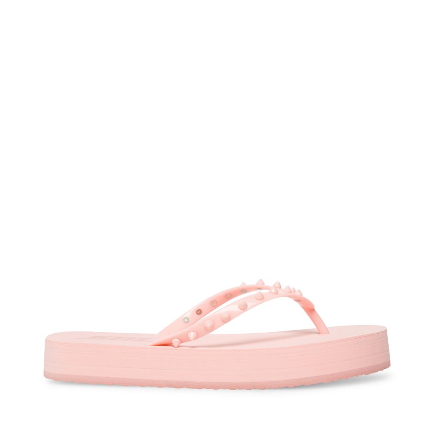 Pink Steve Madden Lumi Women\'s Flip Flops | GOIHP0437