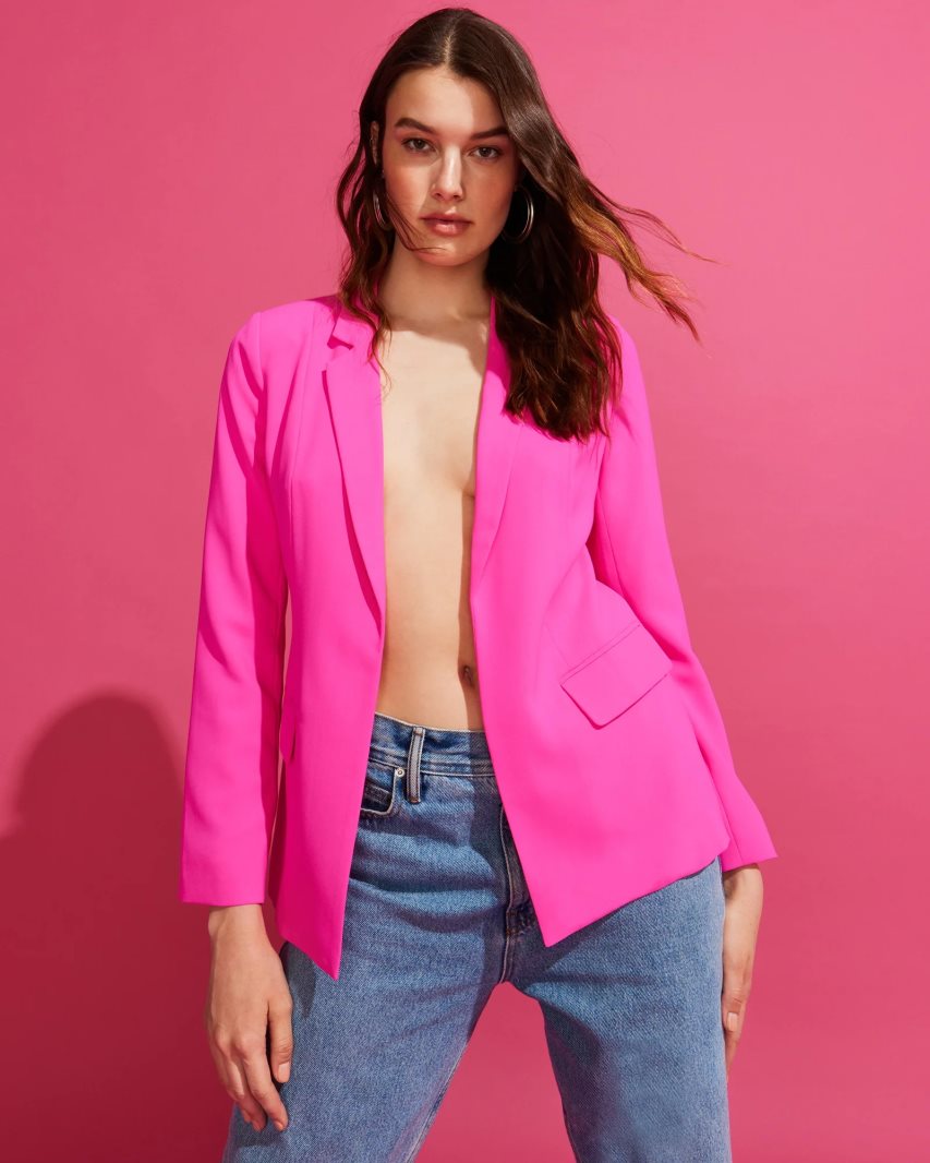 Pink Steve Madden Payton Women's Blazers | KSN12R1203