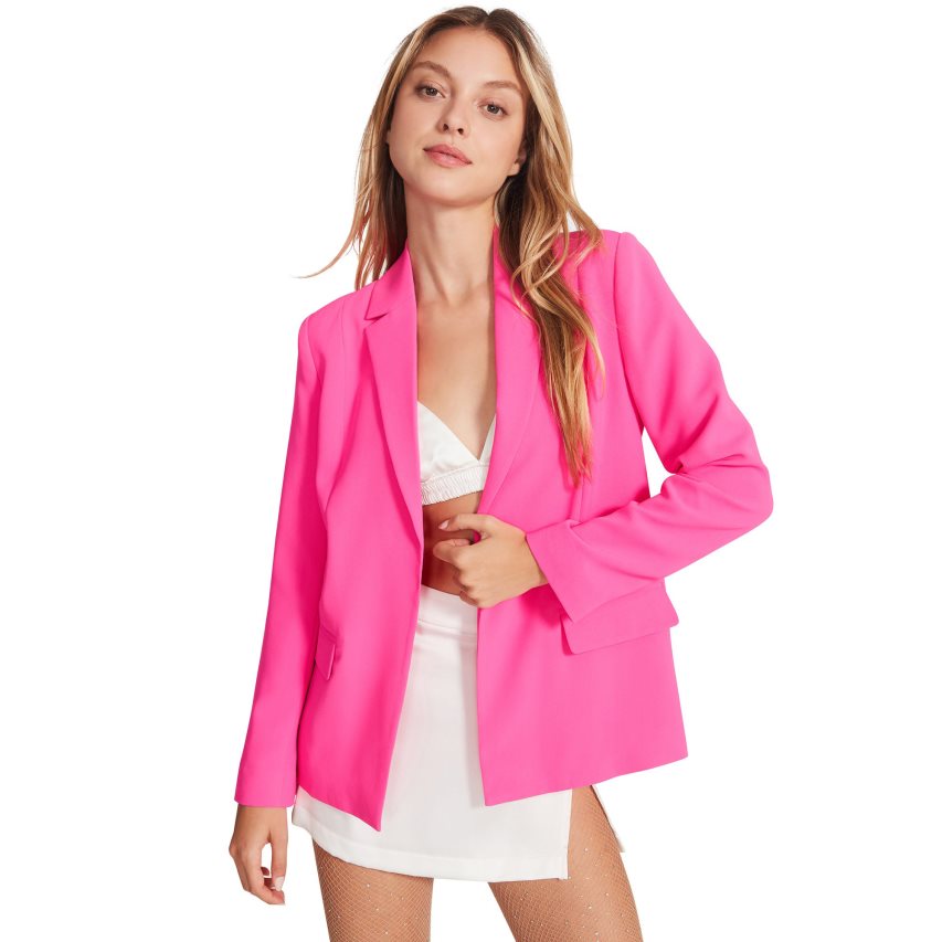 Pink Steve Madden Payton Women\'s Blazers | KSN12R1203