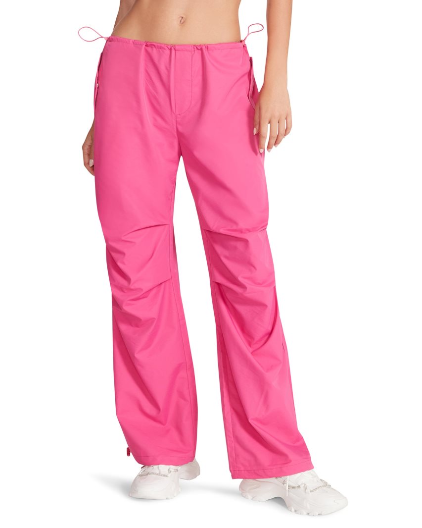 Pink Steve Madden Pia Parachute Women's Pants | CXDSZ4051