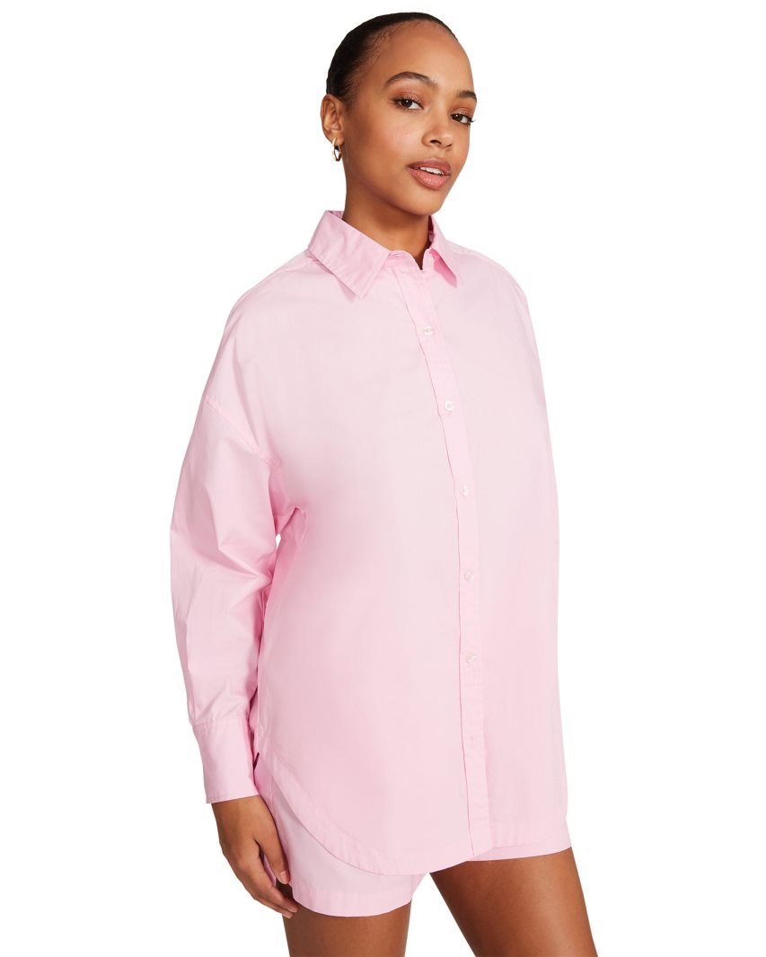 Pink Steve Madden Poppy Top Women's Shirts | YRVZ122648