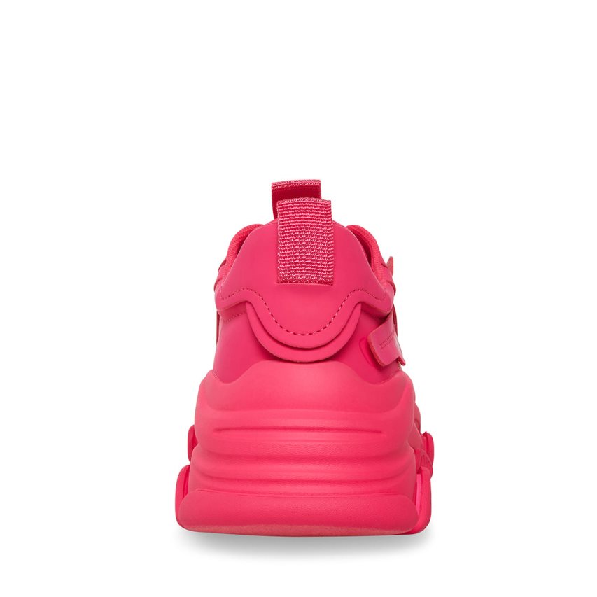 Pink Steve Madden Possession Neon Women's Sneakers | XIUEH9125