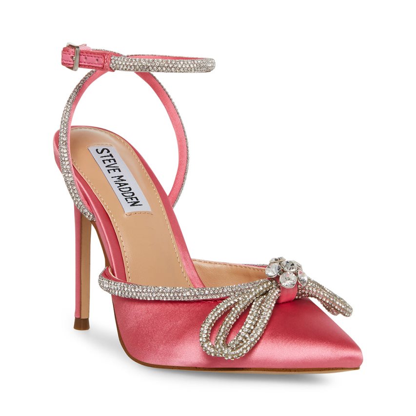 Pink Steve Madden Viable Women's Heels | LHZKO6284